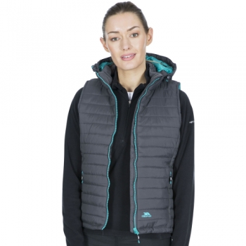 Trespass Womens/Ladies Aretha Padded Hooded Walking Gilet Bodywarmer 12/M - Bust 36' (91.4cm)