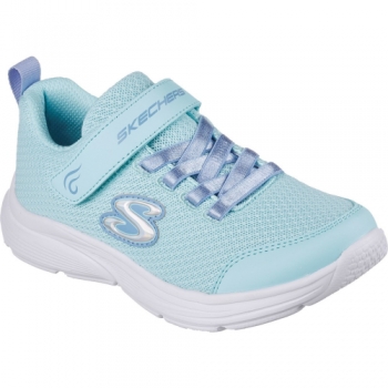 Skechers Girls Wavy Lites Blissfully Lightweight Trainers UK Size 1.5 (EU 34)