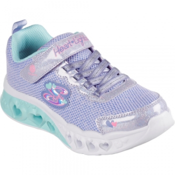 Skechers Girls Flutter Heart Lights Bring Sparkle Trainers UK Size 10.5 (EU 28)