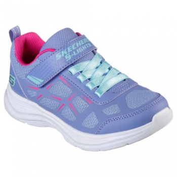 Skechers Girls Glimmer Kicks Fresh Glow Light up Trainers UK Size 1.5 (EU 34)