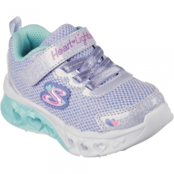 Skechers Girls Flutter Heart Lights Bring Sparkle Trainers UK Size 9 (EU 26)