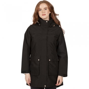 Trespass Womens Lyrics Rainwear TP75 Padded Waterproof Coat 10/S - Bust 34' (86cm)