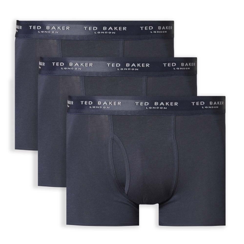 Ted Baker Mens 3 Pack Solid Colour Cotton Boxer Shorts Medium- Waist 32-34', (82-87cm)