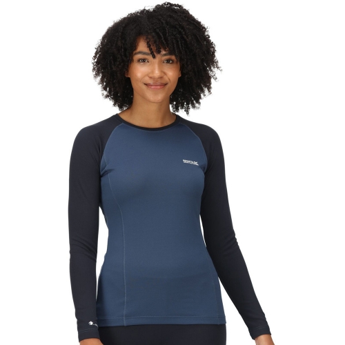 Regatta Womens Bampton Wicking Long Sleeve Base Layer Top 14 - Bust 38' (97cm)