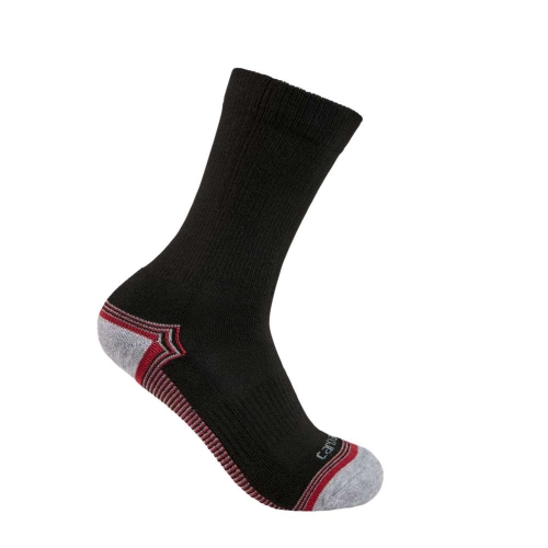 Carhartt Womens Force Midweight 3 Pack Crew Socks L - UK Size 8-10 (EU 42-44)