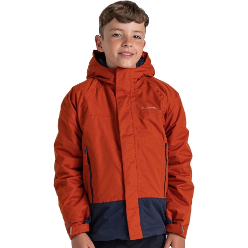 Craghoppers Boys Akito Waterproof Reflective Jacket 7-8 Years - Chest 24.75-26.5' (63-67cm)