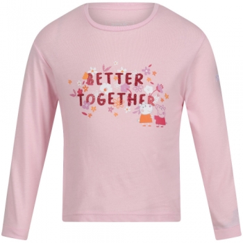 Regatta Girls Peppa Pig Long Sleeve Graphic T Shirt 24-36 Months