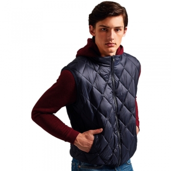 Outdoor Look Mens Diamond Pane Padded Gilet Bodywarmer S- Chest 38'