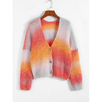 Tie Dye Drop Shoulder Cardigan M