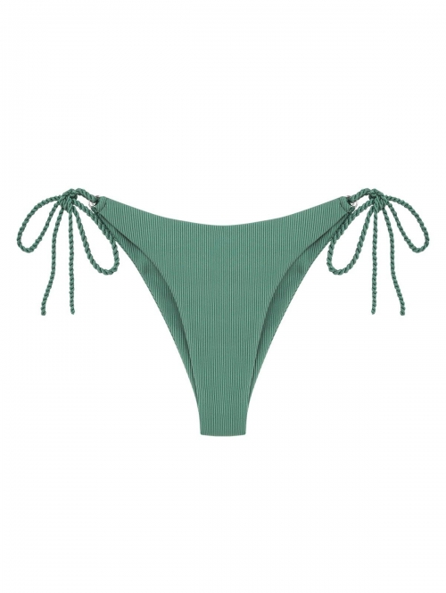 Braided Strap Adjustable Bikini Bottom S Light green