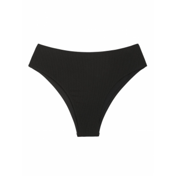 Ribbed Cheeky Bikini Bottom Xxl Black