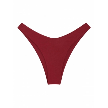 Shiny Brazilian Bikini Bottom L Red