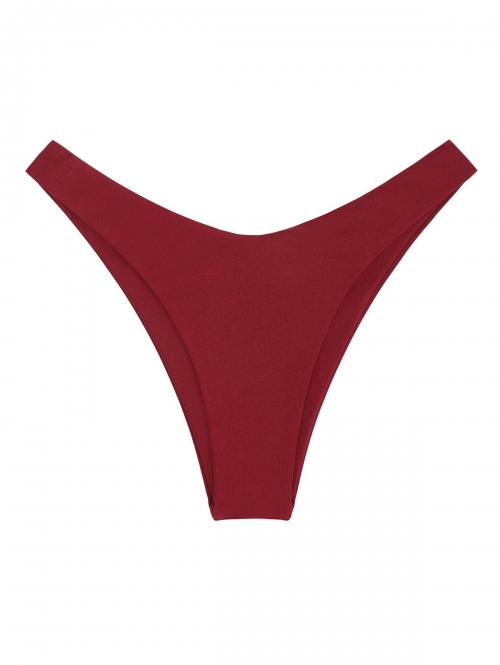 Shiny Brazilian Bikini Bottom L Red