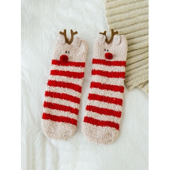 Fashion Women Christmas Fleece Socks