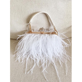 ZAFUL Fluffy Feather Mini Party Tote Bag