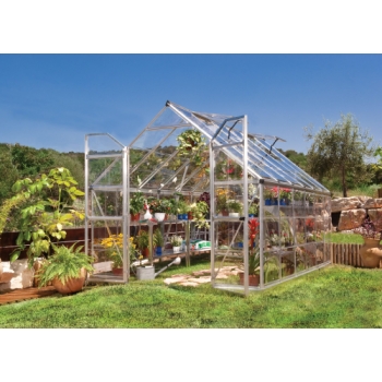 Palram-Canopia Octave 8x12 Greenhouse (Silver)