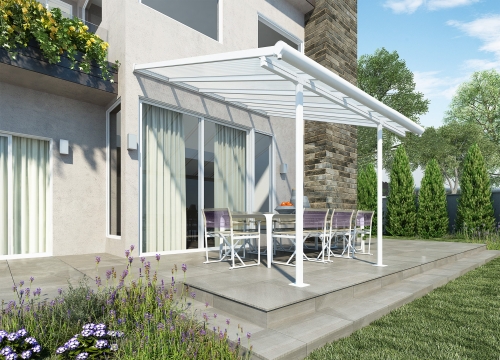 Palram 3x3.05m Sierra Veranda Patio Cover (White)