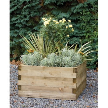 Forest Garden 90 x 90cm Caledonian Square Raised Bed with Base