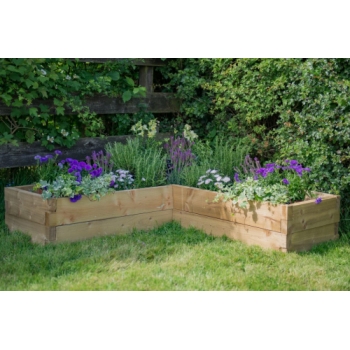 Forest Garden Caledonian Corner Raised Bed 1.3mx1.3m