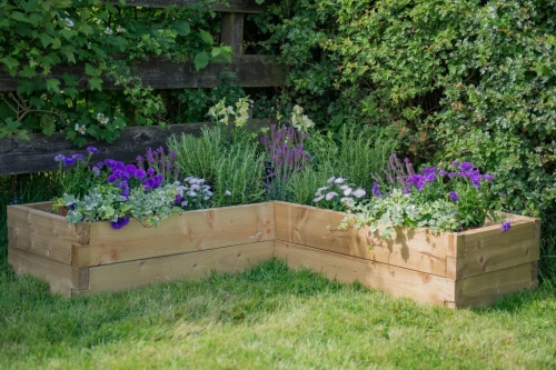 Forest Garden Caledonian Corner Raised Bed 1.3mx1.3m