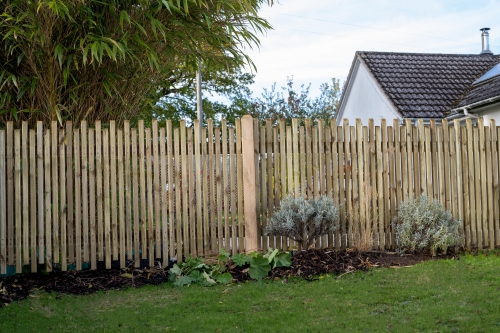 Forest Garden 6ft x 3ft Pressure Treated Contemporary Picket Fence Panel 1.83m x 0.9m