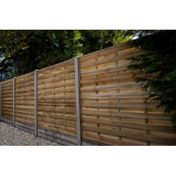 Forest Garden 1.8m x 1.8m Pressure Treated Decorative Flat Top Fence Panel