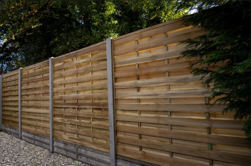 Forest Garden 1.8m x 1.8m Pressure Treated Decorative Flat Top Fence Panel