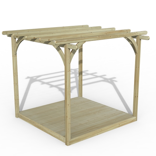 Forest Garden 2.4 x 2.4m Ultima Pergola and Decking Kit