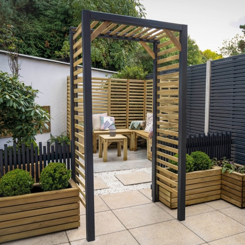 Forest Garden Slatted Arch