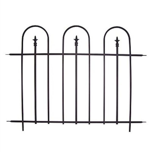 Panacea Triple Arch Finial Fence (Black)