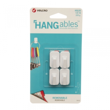 Hangables by Velcro - Micro 4 Pack Removable Adhesive Hooks