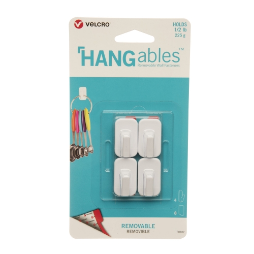 Hangables by Velcro - Micro 4 Pack Removable Adhesive Hooks