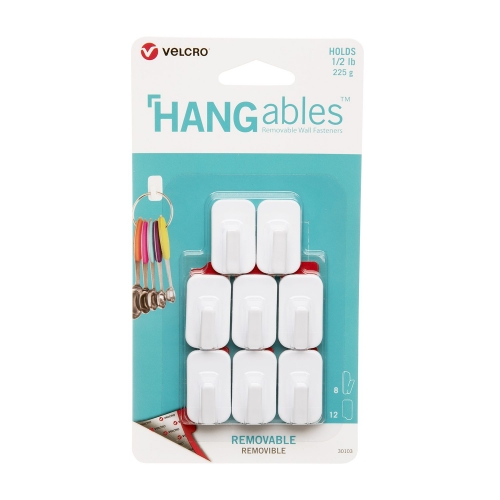 Hangables by Velcro - Micro 8 Pack Removable Adhesive Hooks