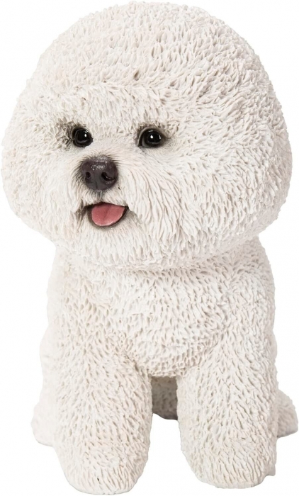 Vivid Arts Real Life Sitting Bichon Frise (Size D)