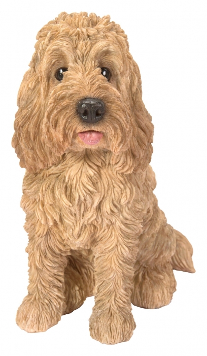 Vivid Arts Real Life Sitting Golden Cockapoo (Size D)