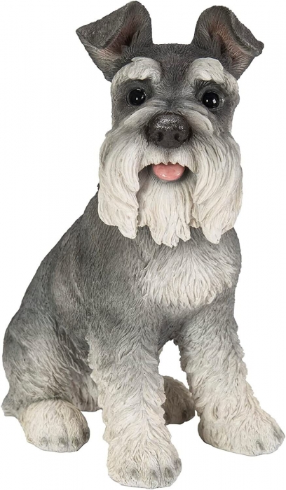 Vivid Arts Real Life Sitting Miniature Schnauzer Size D