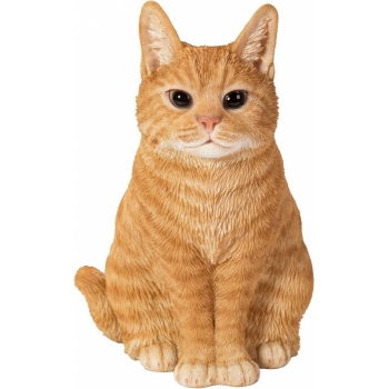 Vivid Arts Real Life Ginger Sitting Cat (Size D)