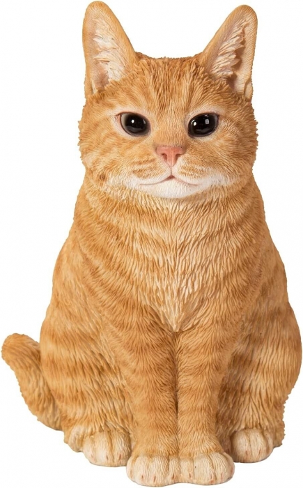 Vivid Arts Real Life Ginger Sitting Cat (Size D)