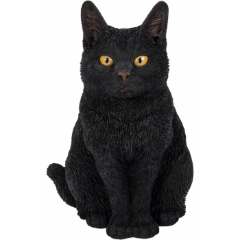 Vivid Arts Real Life Sitting Black Cat (Size D)