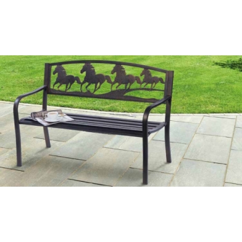 Greenhurst Horse Design Garden Bench