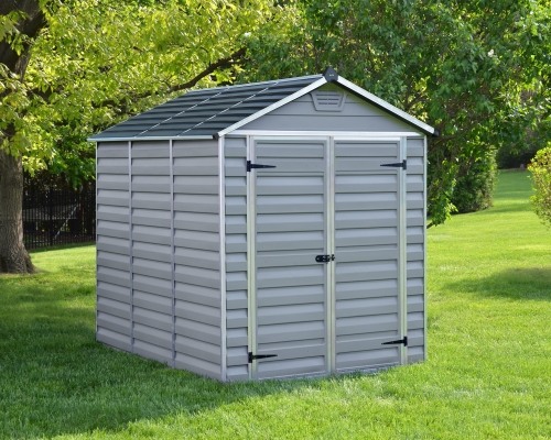 Palram-Canopia 6x8 Skylight Polycarbonate Shed (Grey)