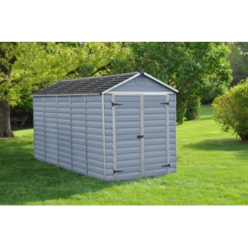 Palram-Canopia 6x12 Skylight Polycarbonate Shed (Grey)