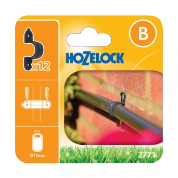 Hozelock Wall Clip (13mm) (12 pk)