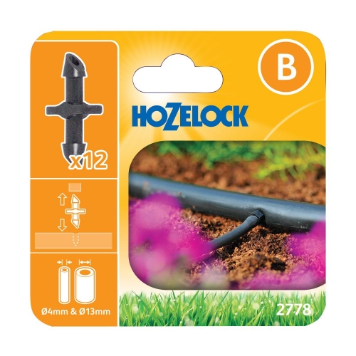 Hozelock Tube Adaptor/Connector (4mm) (12pk)