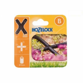 Hozelock Cross Connector 13mm (2 Pack)