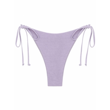 Tie Metallic Adjustable Bikini Bottom L Light purple