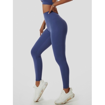 Women Sports High Waisted Butt Lifting Sports Leggings S Deep blue