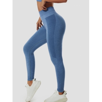 Women Sports High Waisted Sports Running Skinny Leggings S Blue