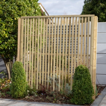 Forest Garden 1.8m x 1.8m Pressure Treated Vertical Slatted Screen