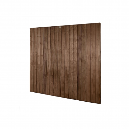 Forest Garden 6ft x 6ft Pressure Treated Brown Pressure Treated Closedboard Fence Panel 1.83m x 1.85m